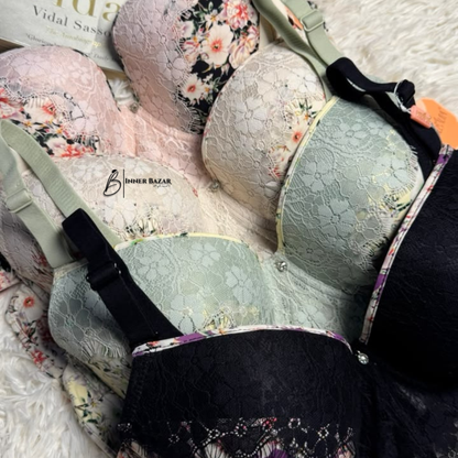 Floral Lace Bra & Panty Set