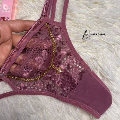 Luxury Lace Chain Thong Panty