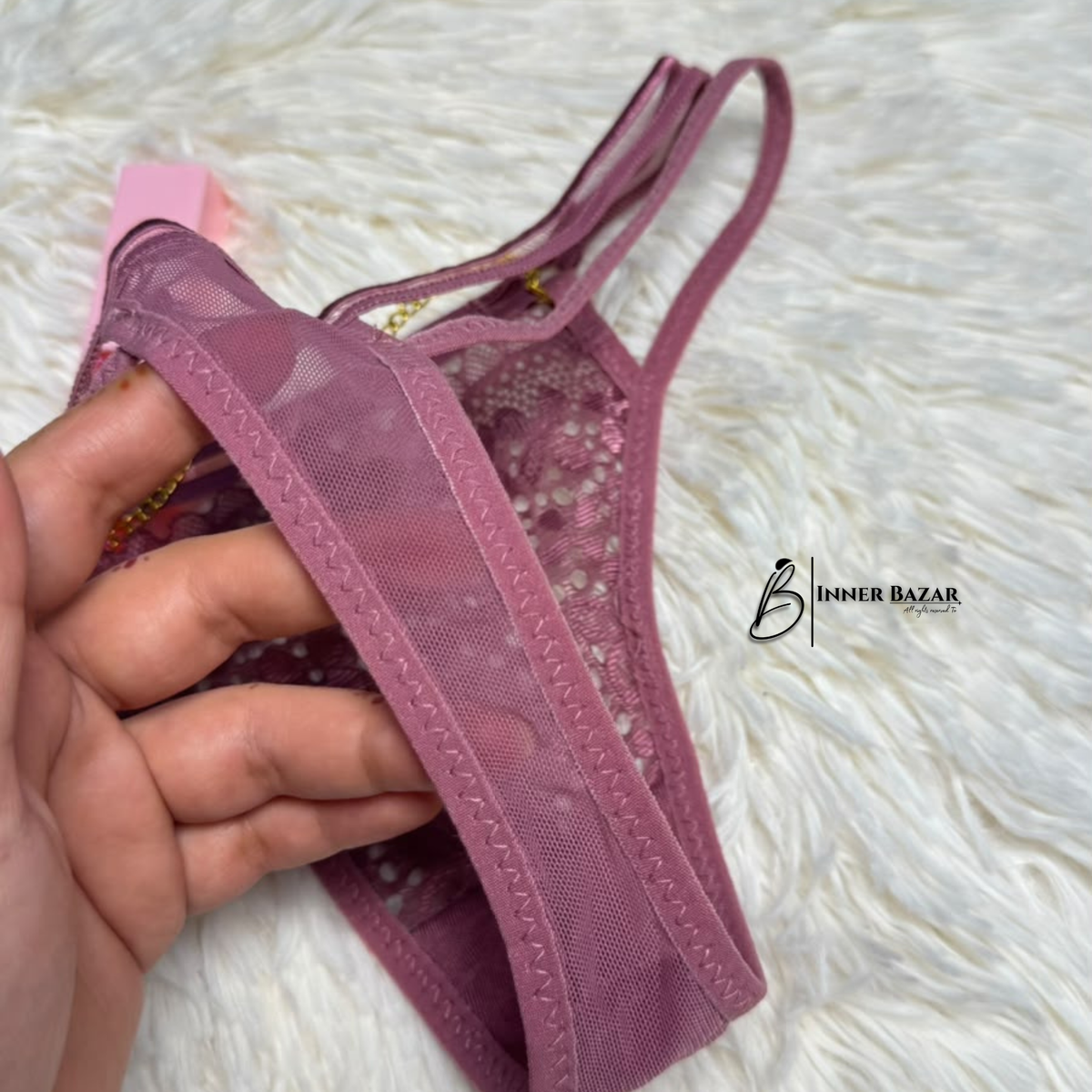 Luxury Lace Chain Thong Panty