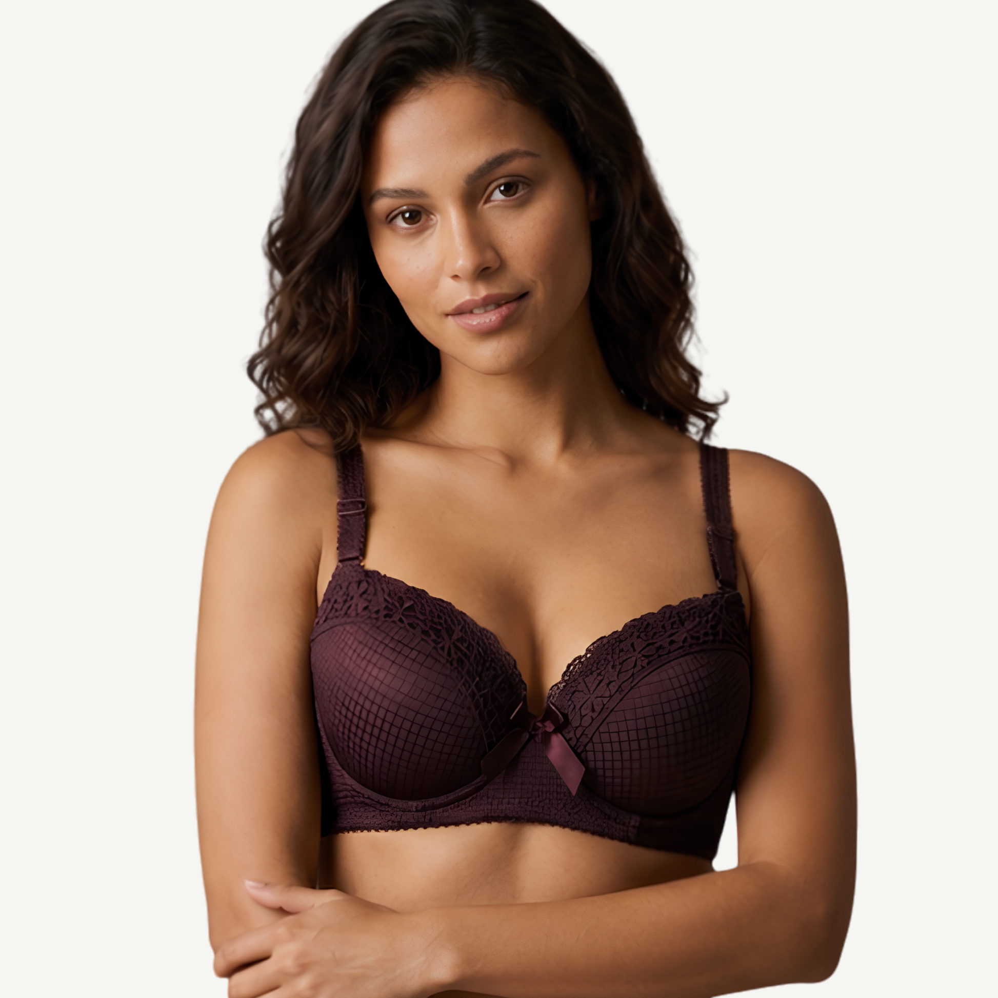 Inner Bazar elegant lace mesh bra - close-up detail