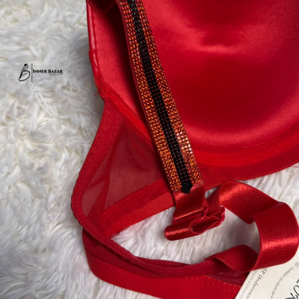Luxury Red Satin Lingerie Set