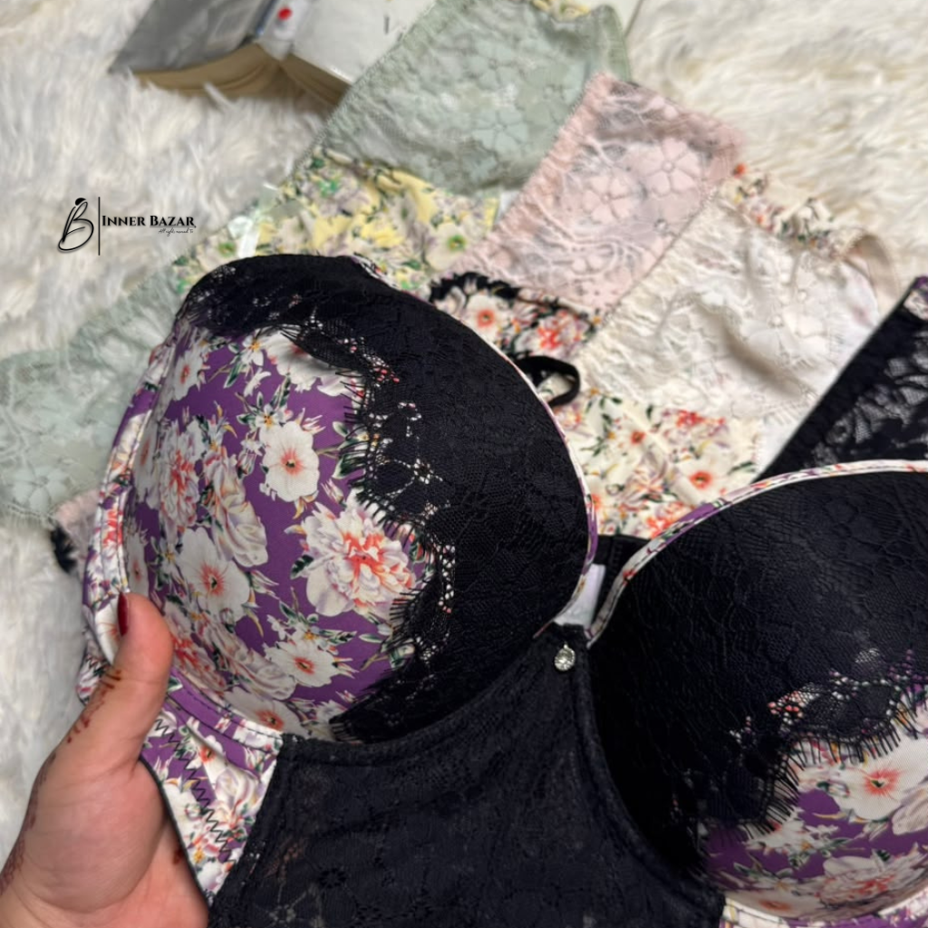 Floral Lace Bra & Panty Set