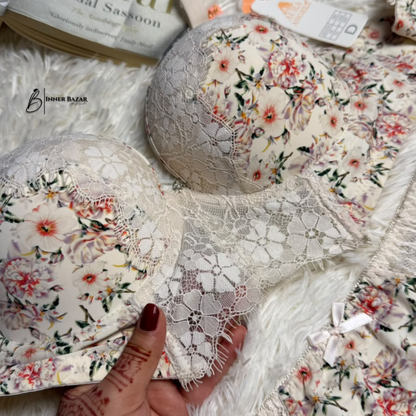 Floral Lace Bra & Panty Set