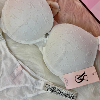 Inner Bazar lace bra set - back view