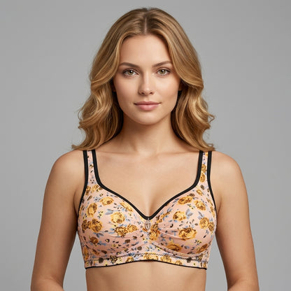 Bloom Floral Print Bra