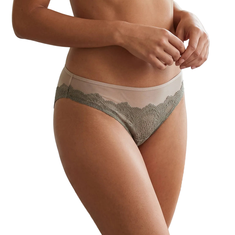 Elegant Lace Trim Briefs
