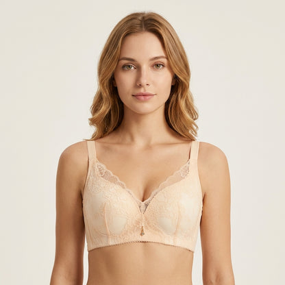 Midnight Bloom Lace Support Bra