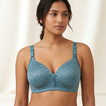 Elegant Floral Print Padded Bra