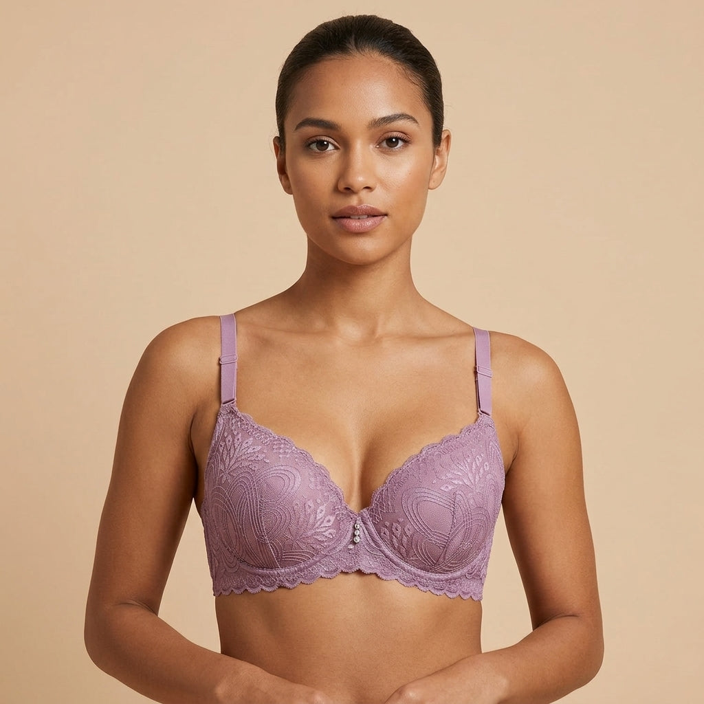 Elegant Embroidered Bra