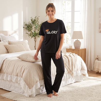 Classic Black Comfort Pajama Set