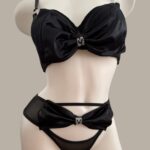 Elegant Satin Bow Bra & Panty – Inner Bazar Collection