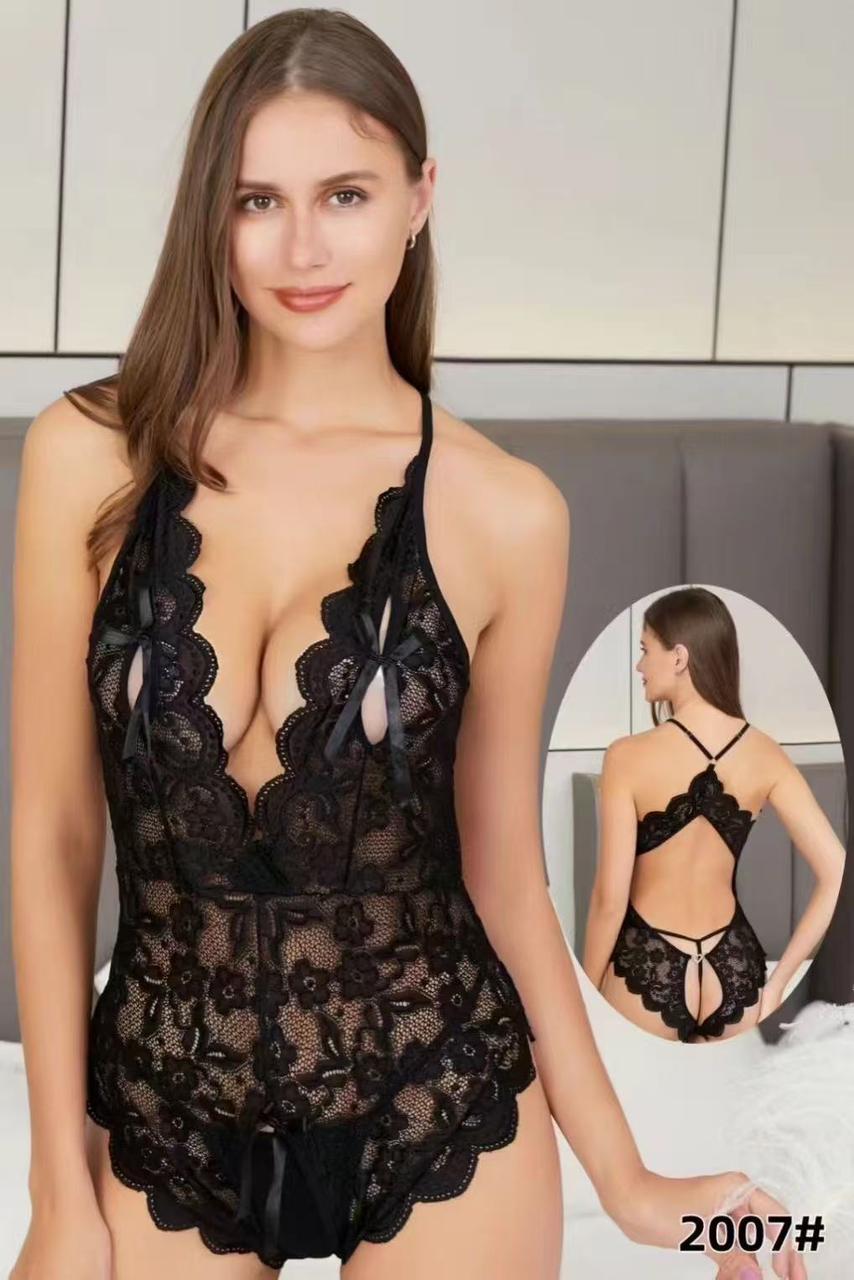 Exquisite Floral Teddy Bodysuit Intricate One Piece Lingerie by Inner Bazar - Image 4