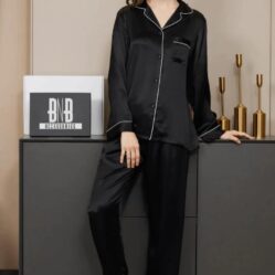 Luxury Silk Satin Pajama Set for Women – 2 Piece Elegant Night Suit